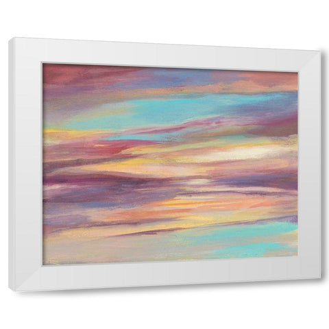 Sunset Light V White Modern Wood Framed Art Print by Goldberger, Jennifer
