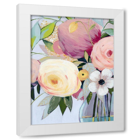 Georgia Bouquet I White Modern Wood Framed Art Print by Popp, Grace