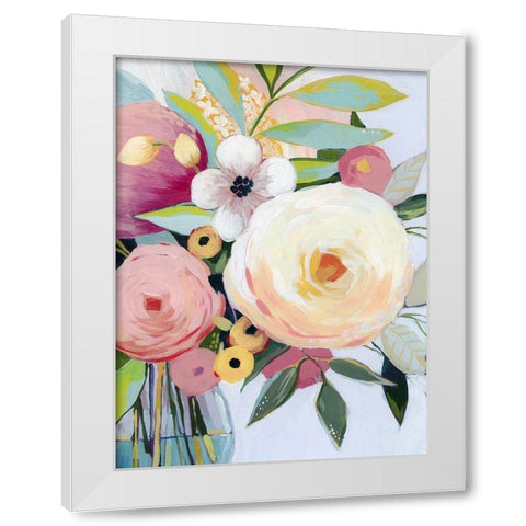 Georgia Bouquet II White Modern Wood Framed Art Print by Popp, Grace