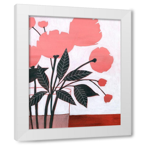 Flower Screen II White Modern Wood Framed Art Print by Popp, Grace