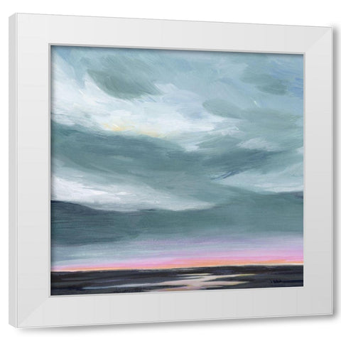 Amethyst Marsh I White Modern Wood Framed Art Print by Popp, Grace