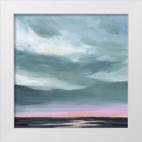 Amethyst Marsh I White Modern Wood Framed Art Print by Popp, Grace