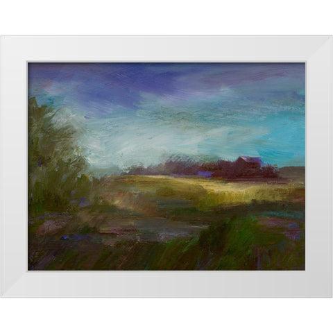 Sun and Wind White Modern Wood Framed Art Print by Finch, Sheila