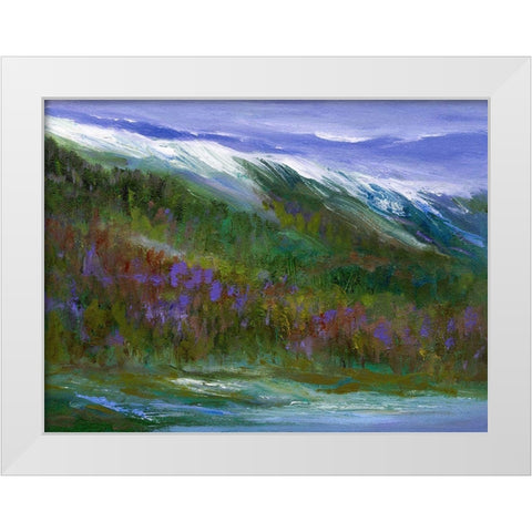 Sierras White Modern Wood Framed Art Print by Finch, Sheila