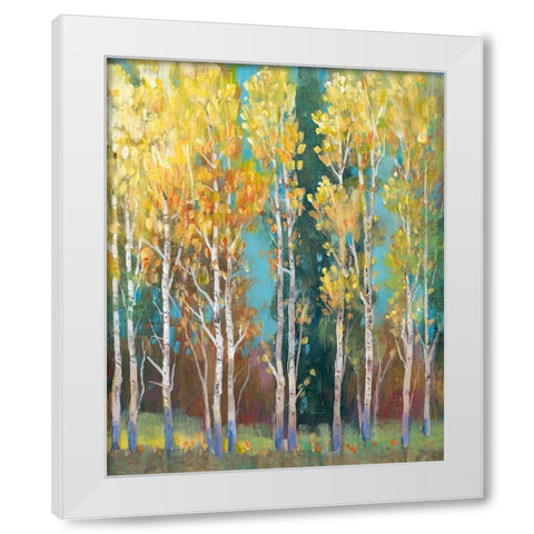 Aspen Grove I White Modern Wood Framed Art Print by OToole, Tim