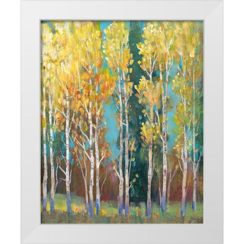 Aspen Grove I White Modern Wood Framed Art Print by OToole, Tim