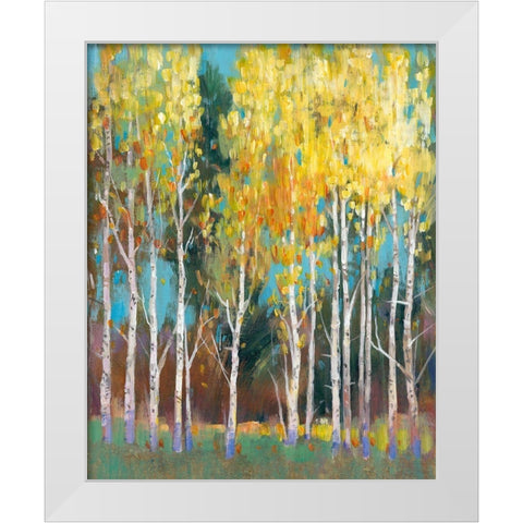 Aspen Grove II White Modern Wood Framed Art Print by OToole, Tim