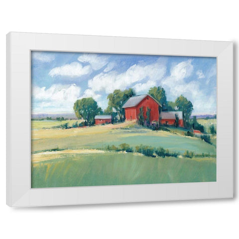 Rural Farmland I White Modern Wood Framed Art Print by OToole, Tim