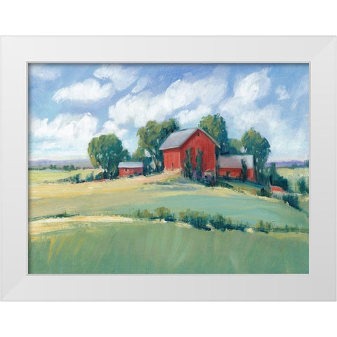 Rural Farmland I White Modern Wood Framed Art Print by OToole, Tim