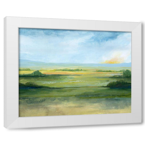 Sunlit Vale I White Modern Wood Framed Art Print by Popp, Grace