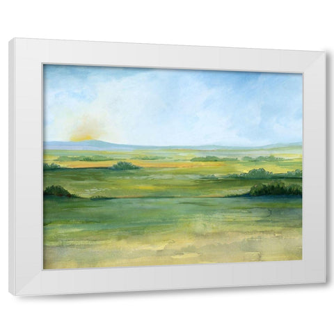 Sunlit Vale II White Modern Wood Framed Art Print by Popp, Grace