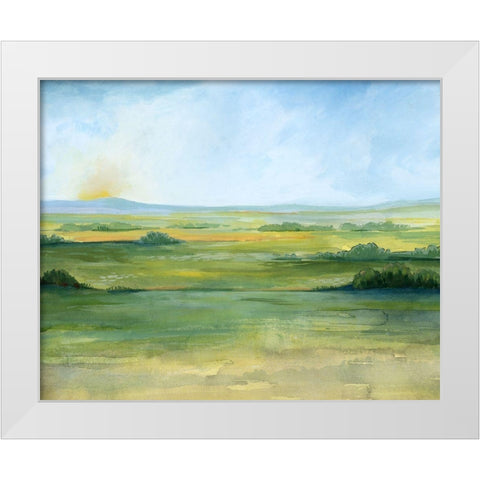 Sunlit Vale II White Modern Wood Framed Art Print by Popp, Grace