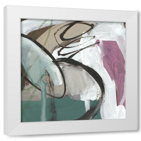 Uncharted Territory I White Modern Wood Framed Art Print by Zarris, Chariklia