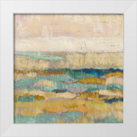 Marsh Impressions II White Modern Wood Framed Art Print by Zarris, Chariklia