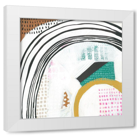 Melody I White Modern Wood Framed Art Print by Zarris, Chariklia