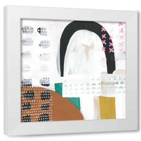 Melody II White Modern Wood Framed Art Print by Zarris, Chariklia