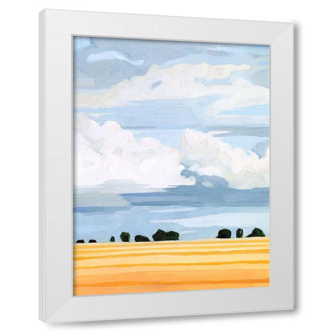 Pale Cloudscape II White Modern Wood Framed Art Print by Scarvey, Emma