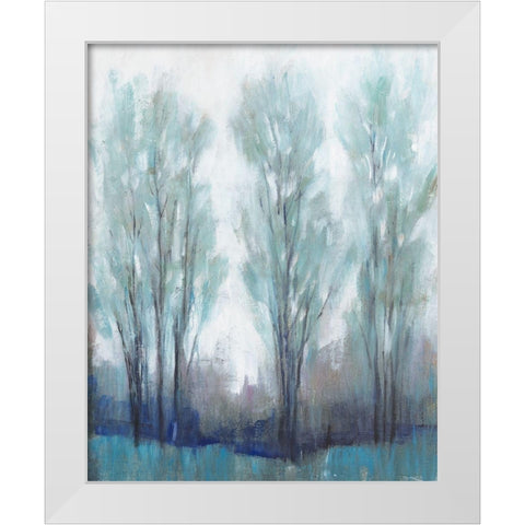 Through the Clearing I White Modern Wood Framed Art Print by OToole, Tim