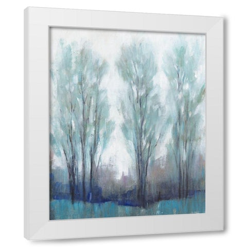 Through the Clearing I White Modern Wood Framed Art Print by OToole, Tim