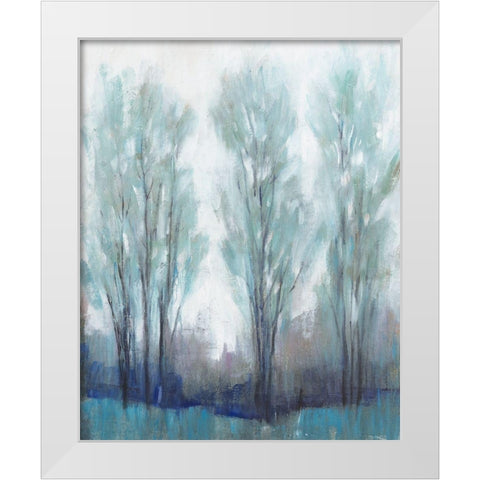 Through the Clearing I White Modern Wood Framed Art Print by OToole, Tim