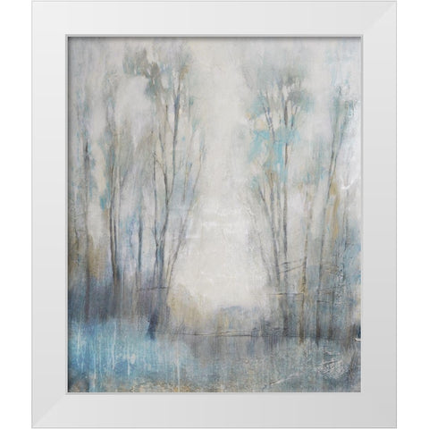 Through the Clearing III White Modern Wood Framed Art Print by OToole, Tim