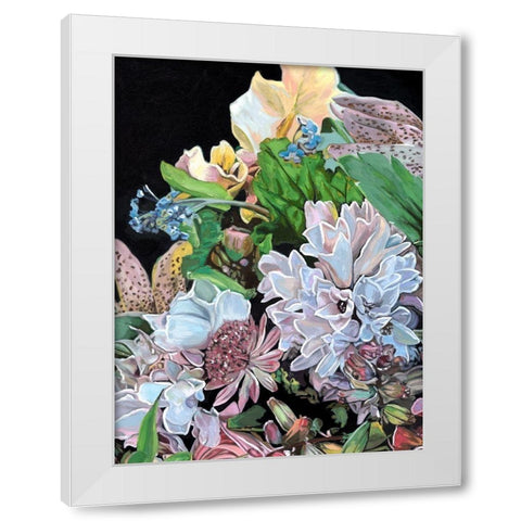 Floral Crop I White Modern Wood Framed Art Print by Wang, Melissa