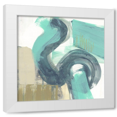 Curvilinear II White Modern Wood Framed Art Print by Goldberger, Jennifer