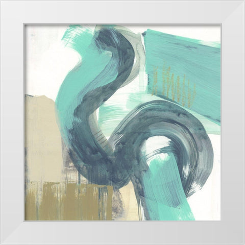 Curvilinear II White Modern Wood Framed Art Print by Goldberger, Jennifer