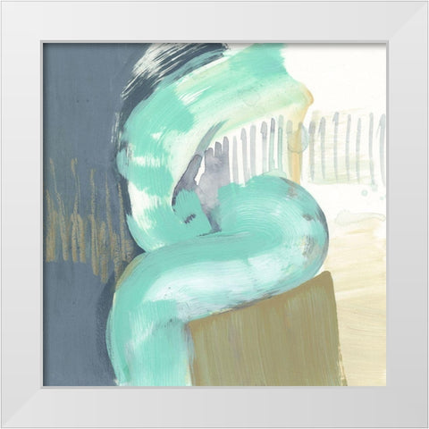 Curvilinear IV White Modern Wood Framed Art Print by Goldberger, Jennifer