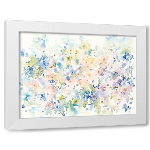 Flowing Colors II White Modern Wood Framed Art Print by OToole, Tim