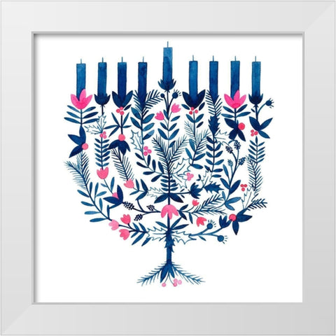 Boho Hanukkah I White Modern Wood Framed Art Print by Popp, Grace