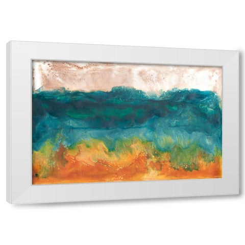 Grassland Sunset I White Modern Wood Framed Art Print by Ludwig, Alicia