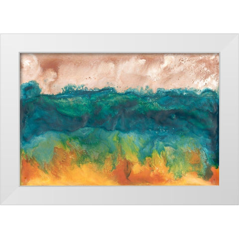 Grassland Sunset II White Modern Wood Framed Art Print by Ludwig, Alicia