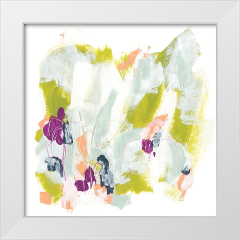 Palette Elegy I White Modern Wood Framed Art Print by Vess, June Erica