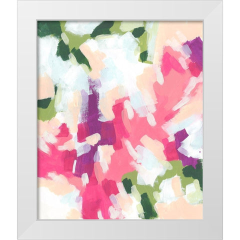 Palette Prism II White Modern Wood Framed Art Print by Vess, June Erica