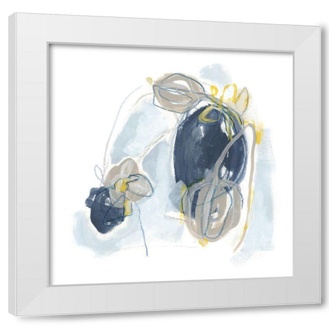 Garden Tumble I White Modern Wood Framed Art Print by Vess, June Erica