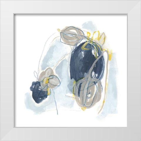 Garden Tumble I White Modern Wood Framed Art Print by Vess, June Erica