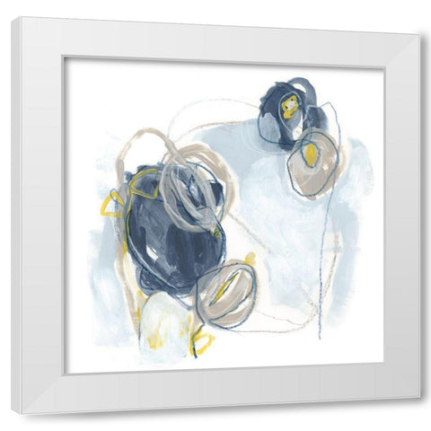 Garden Tumble II White Modern Wood Framed Art Print by Vess, June Erica