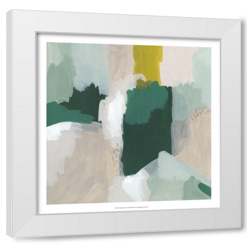 Tundra Summer II White Modern Wood Framed Art Print by Vess, June Erica