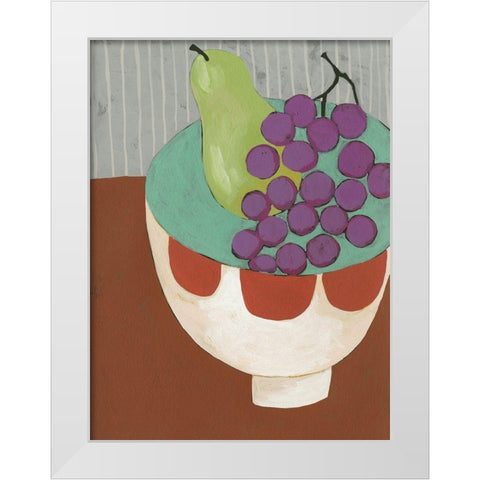 Modern Fruit II White Modern Wood Framed Art Print by Zarris, Chariklia