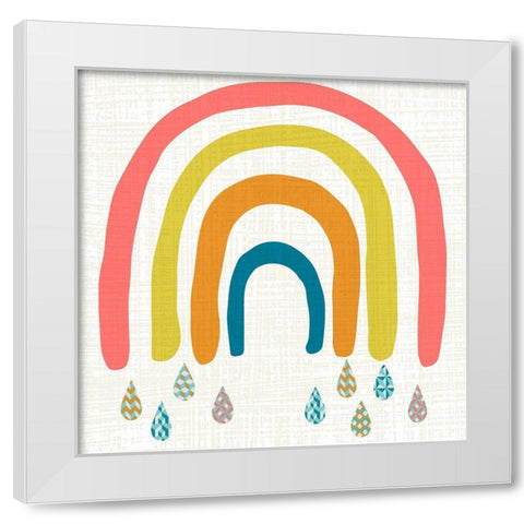 Rainbow Day II White Modern Wood Framed Art Print by Zarris, Chariklia