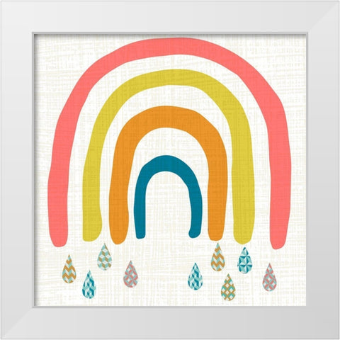 Rainbow Day II White Modern Wood Framed Art Print by Zarris, Chariklia