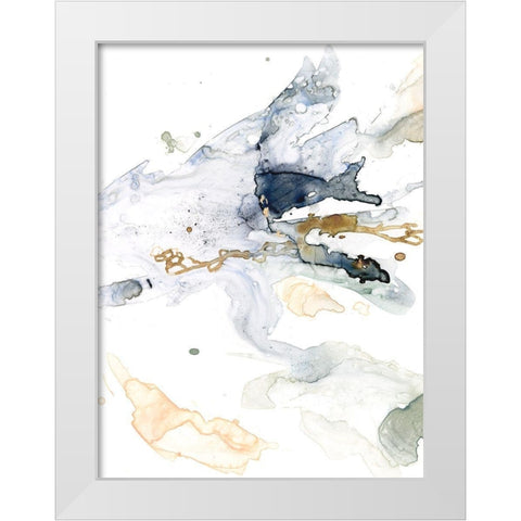 Organic Interlace II White Modern Wood Framed Art Print by Borges, Victoria