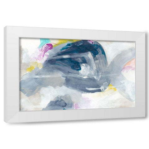 Convection II White Modern Wood Framed Art Print by Vess, June Erica