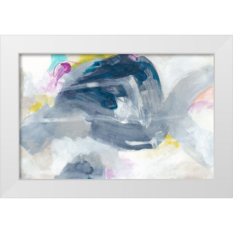Convection II White Modern Wood Framed Art Print by Vess, June Erica