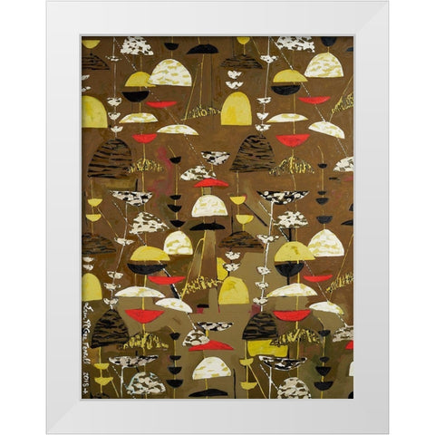 Slate Arrangement I White Modern Wood Framed Art Print by Ferrell, Erin McGee