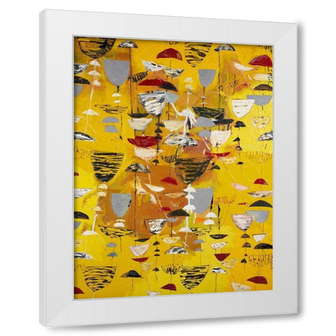 Slate Arrangement II White Modern Wood Framed Art Print by Ferrell, Erin McGee