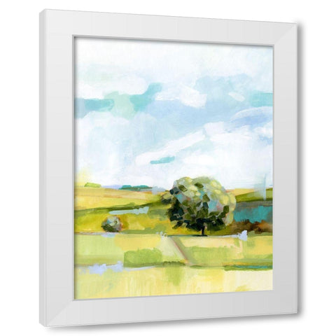 Valley Breeze II White Modern Wood Framed Art Print by Borges, Victoria