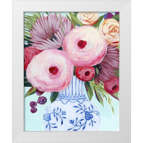 Clarity Blooms II White Modern Wood Framed Art Print by Popp, Grace