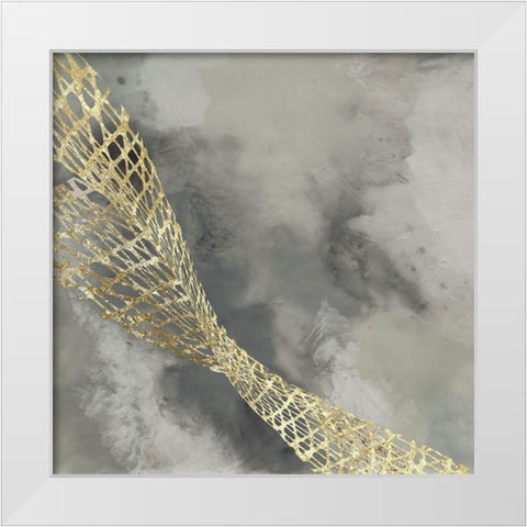 Custom Cloud Matrix II White Modern Wood Framed Art Print by Goldberger, Jennifer